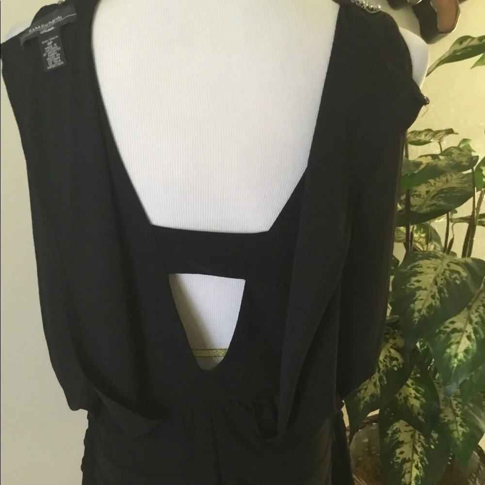 🌹2X HOST PICK🌹 R&M RICHARDS BLACK PETITE DRESS/ SIZE 6P - Picture 5 of 5